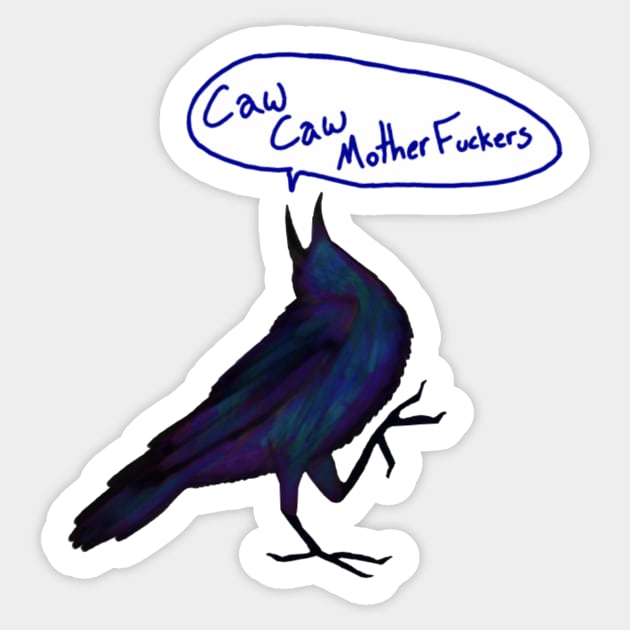 Caw Caw Sticker by LukahDrawsShit